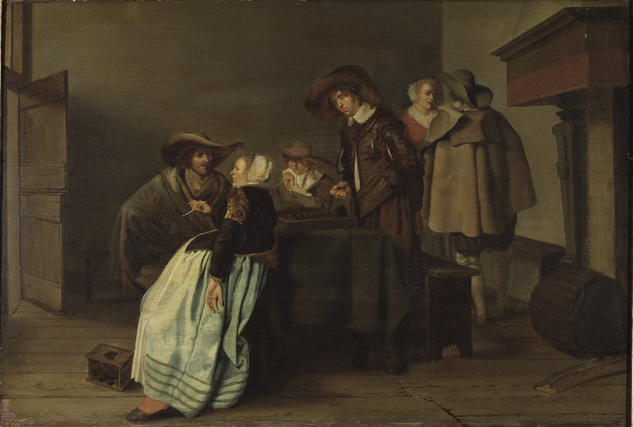 En samtale, 1628 af Pieter Codde