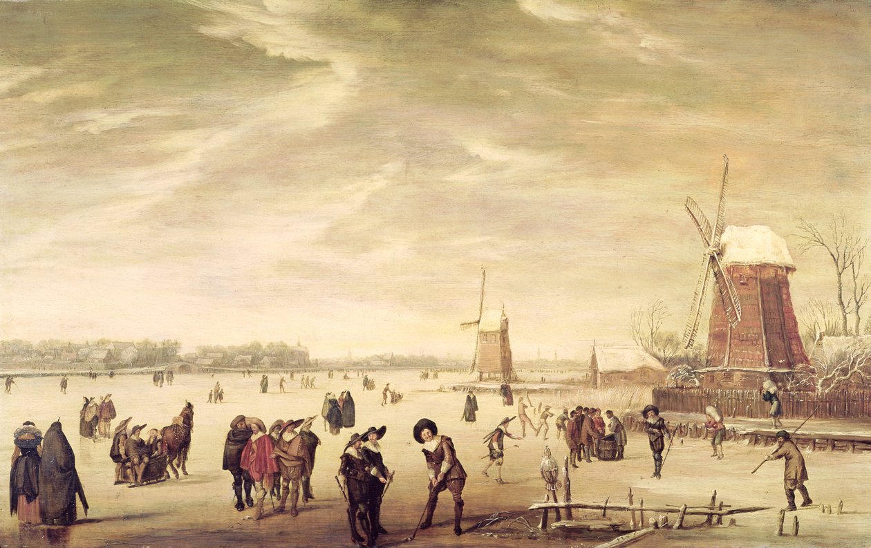 Spil på isen af Pieter Codde