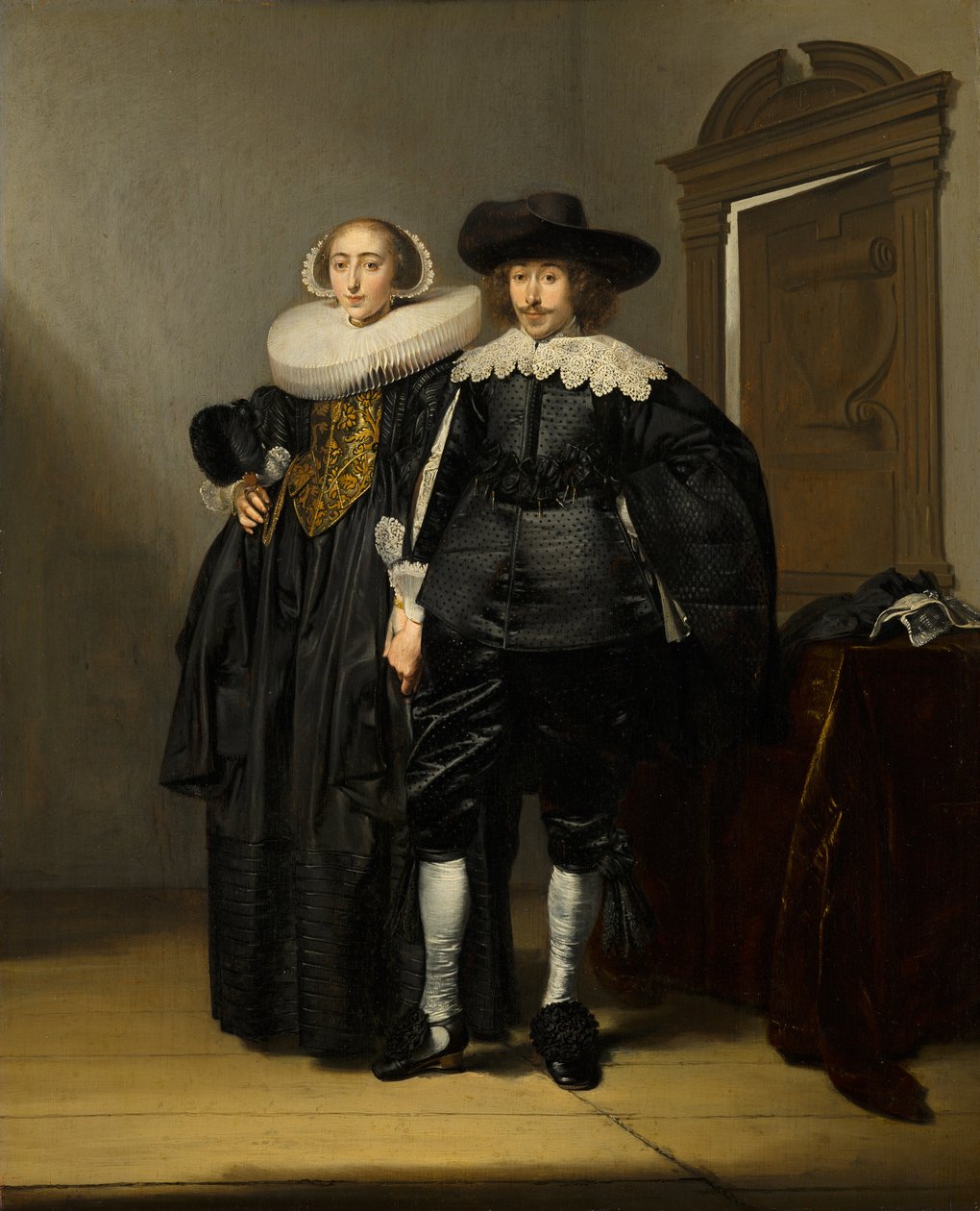 Portræt af et ægtepar af Pieter Codde