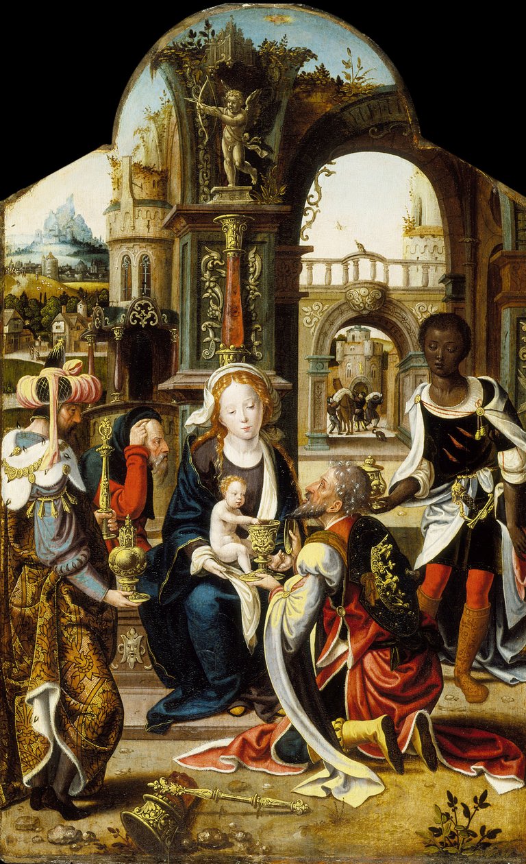 Magiernes tilbedelse, 1530 af Pieter Coecke van Aelst