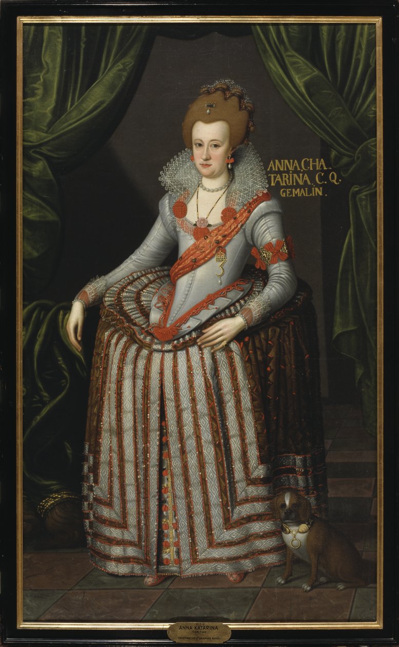 Anne Catherine af Brandenburg, ca. 1600 af Pieter Fransz. Isaacsz.