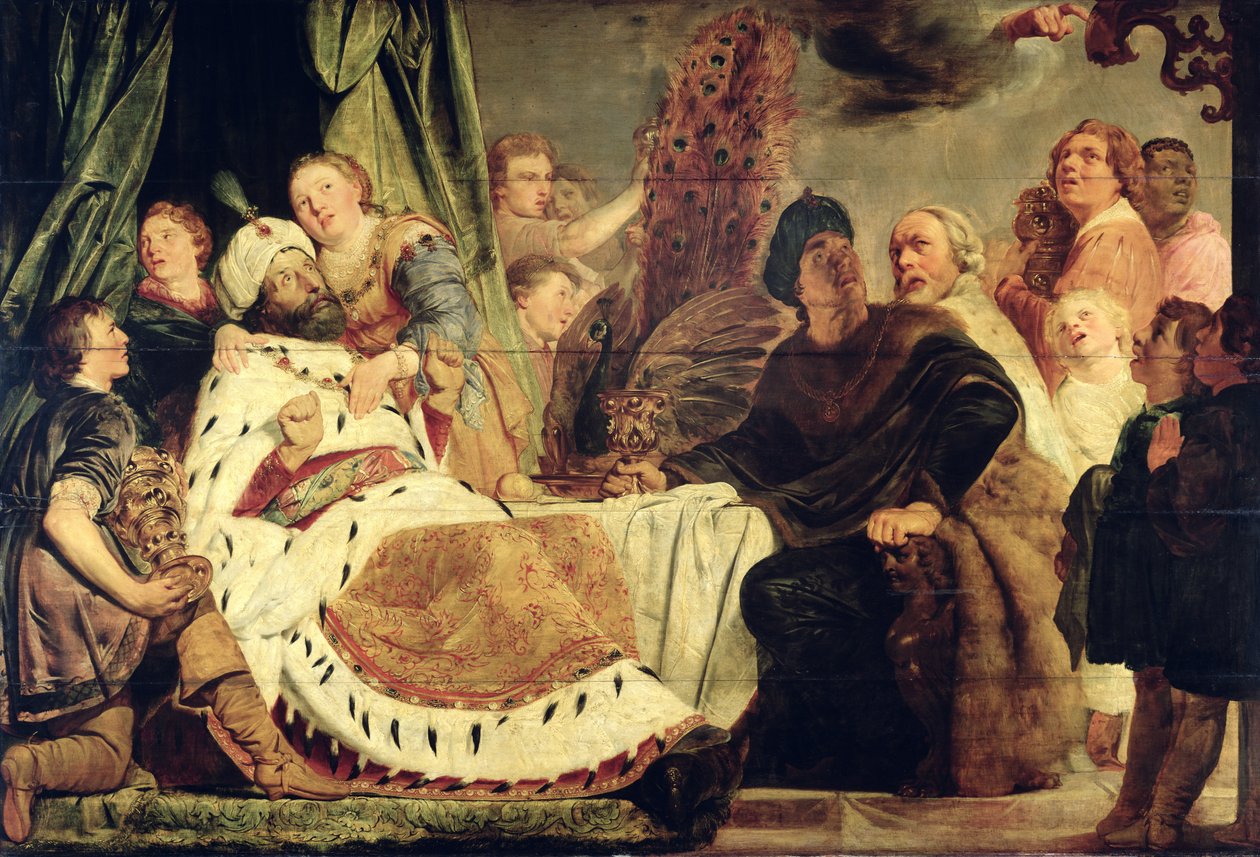 Kong Belshazzars fest, 1625 af Pieter Fransz de Grebber