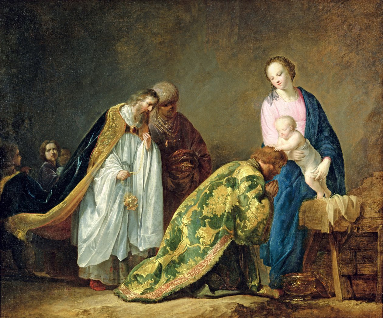 Tilbedelse af de hellige konger, 1638 af Pieter Fransz de Grebber