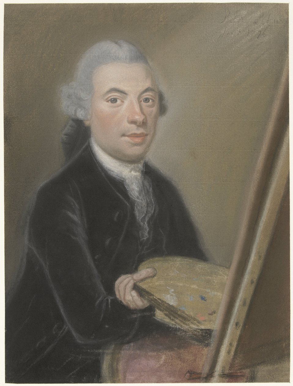 Portræt af hans svigersøn, Jan van Os af Pieter Frederik de la Croix