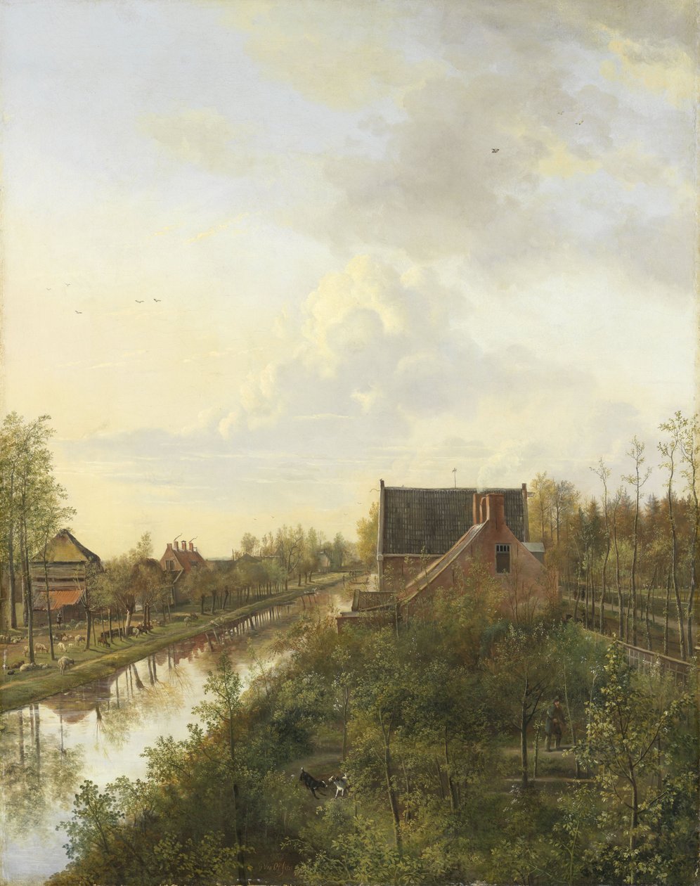 Kanalen ved Graveland, 1818 af Pieter Gerardus van Os