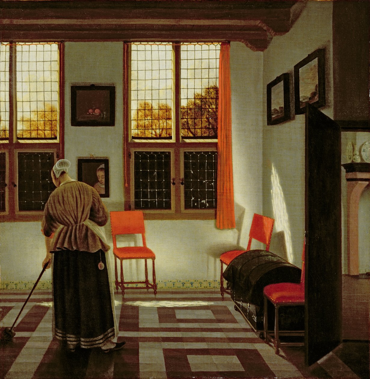 Et hollandsk interiør, 1665-70 af Pieter Janssens