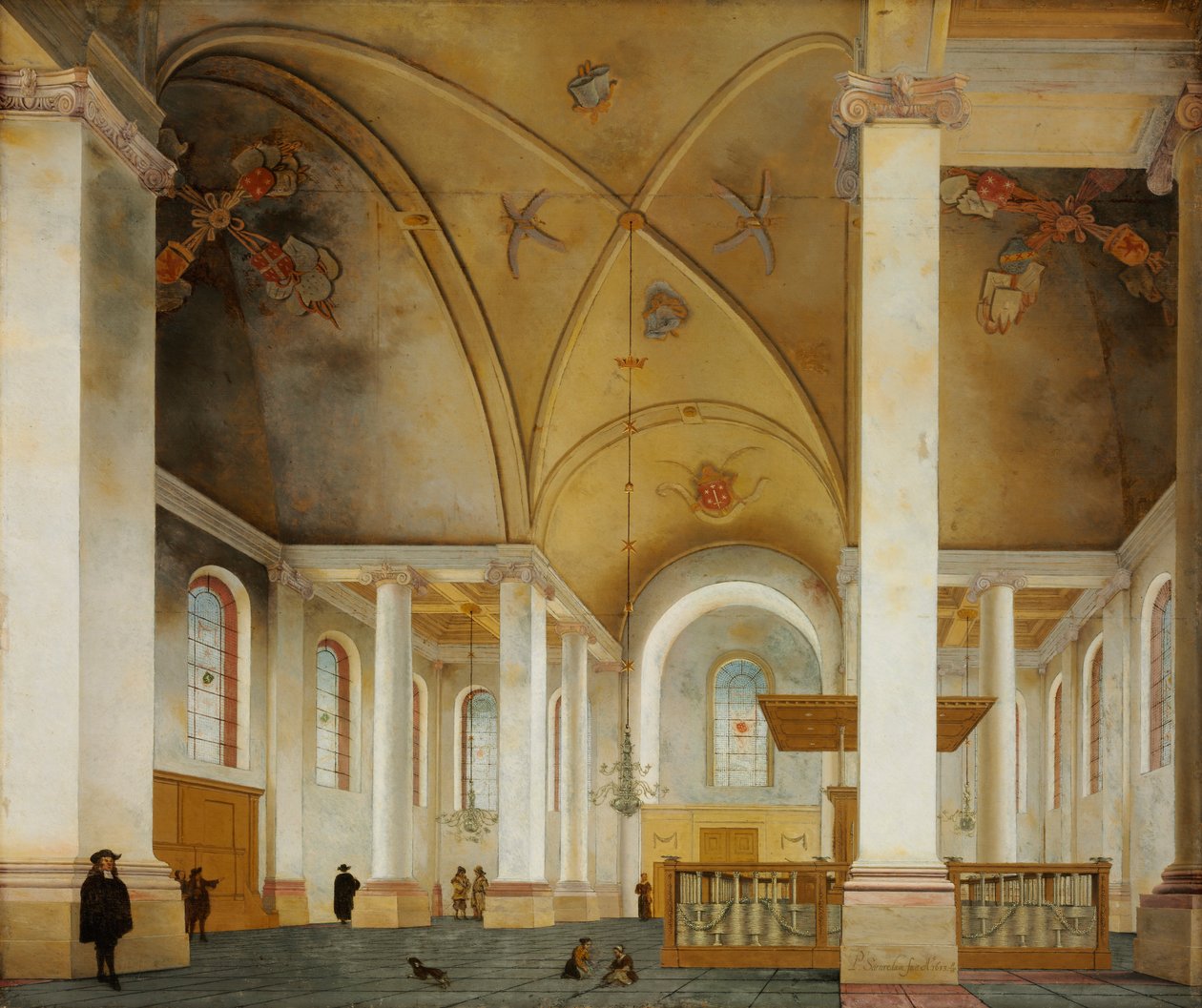 Den nye kirke i Haarlem af Pieter Janszoon Saenredam