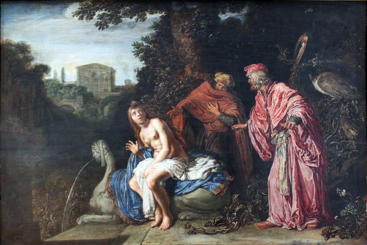 Susanna og de to gamle mennesker af Pieter Lastman
