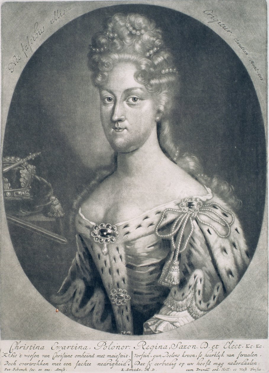 Christine Eberhardyn (f. 1671) 1697 af Pieter Schenk