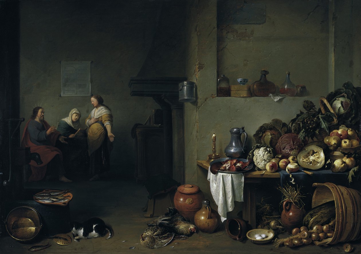 Kristus med Maria og Martha af Pieter de Bloot
