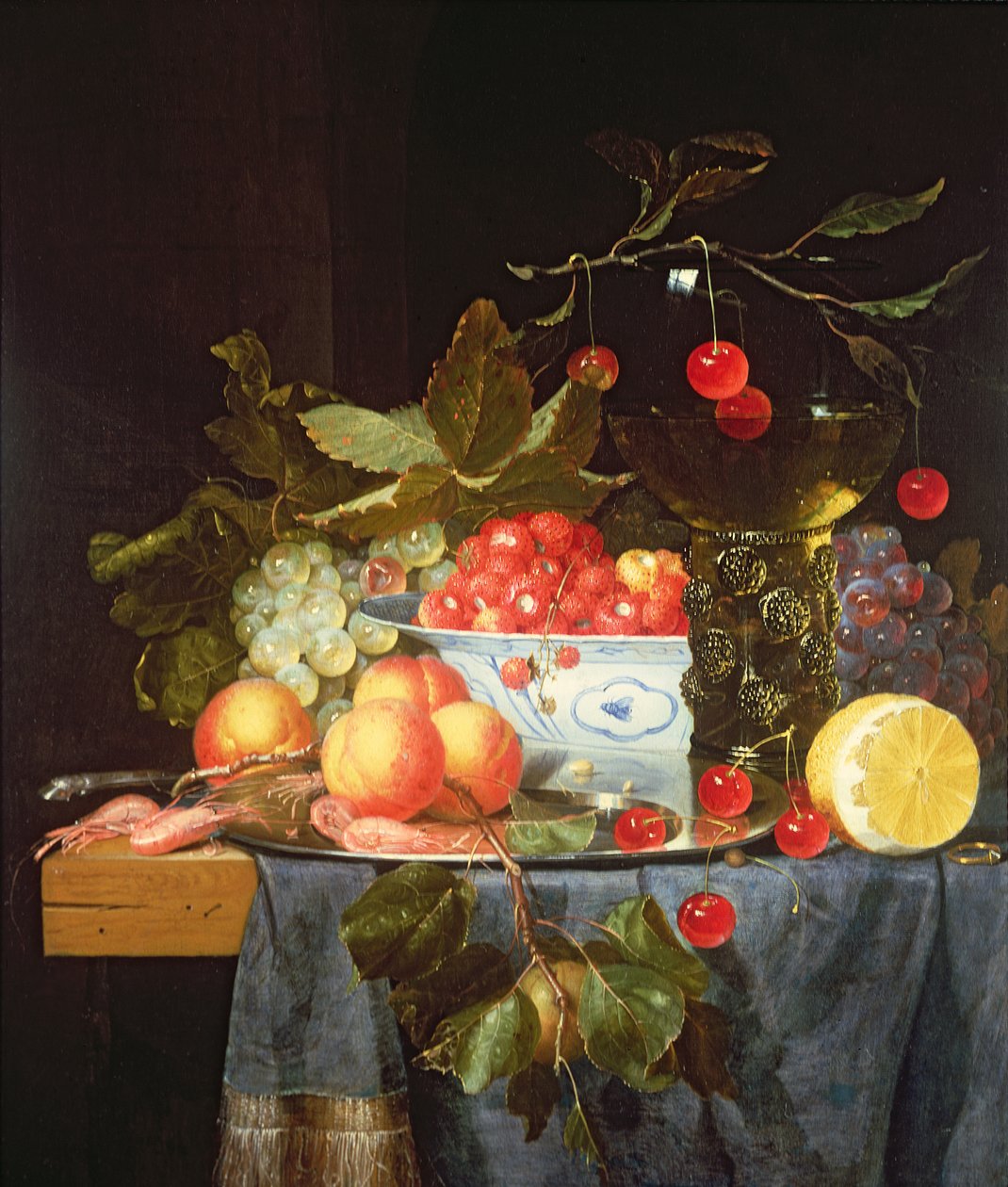 Stilleben af frugt af Pieter de Ring