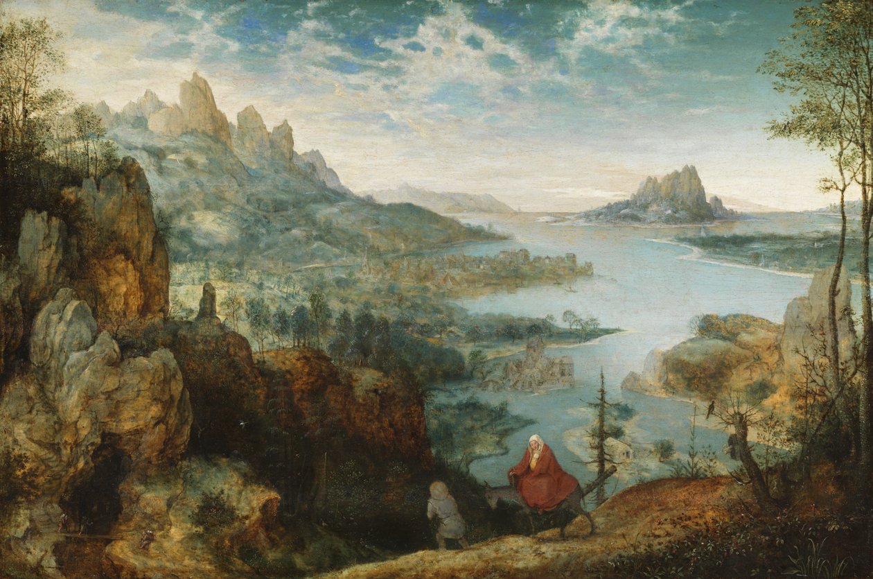 Landskab med flugten til Egypten, 1563 af Pieter Bruegel the Elder