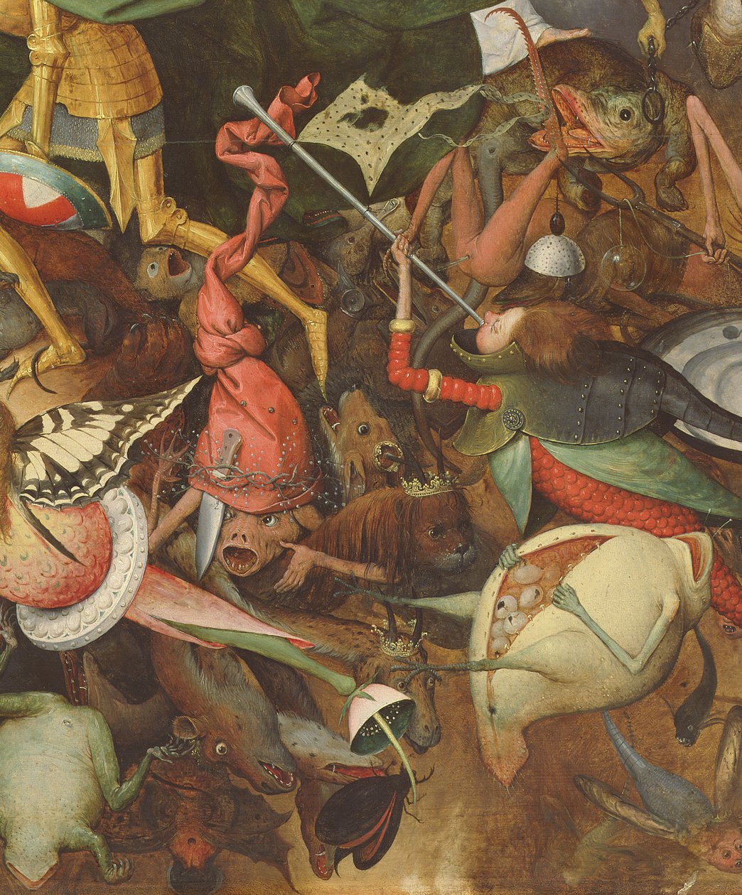 The Fall of the Rebel Angels, 1562 (detalje af 74037) af Pieter Bruegel the Elder