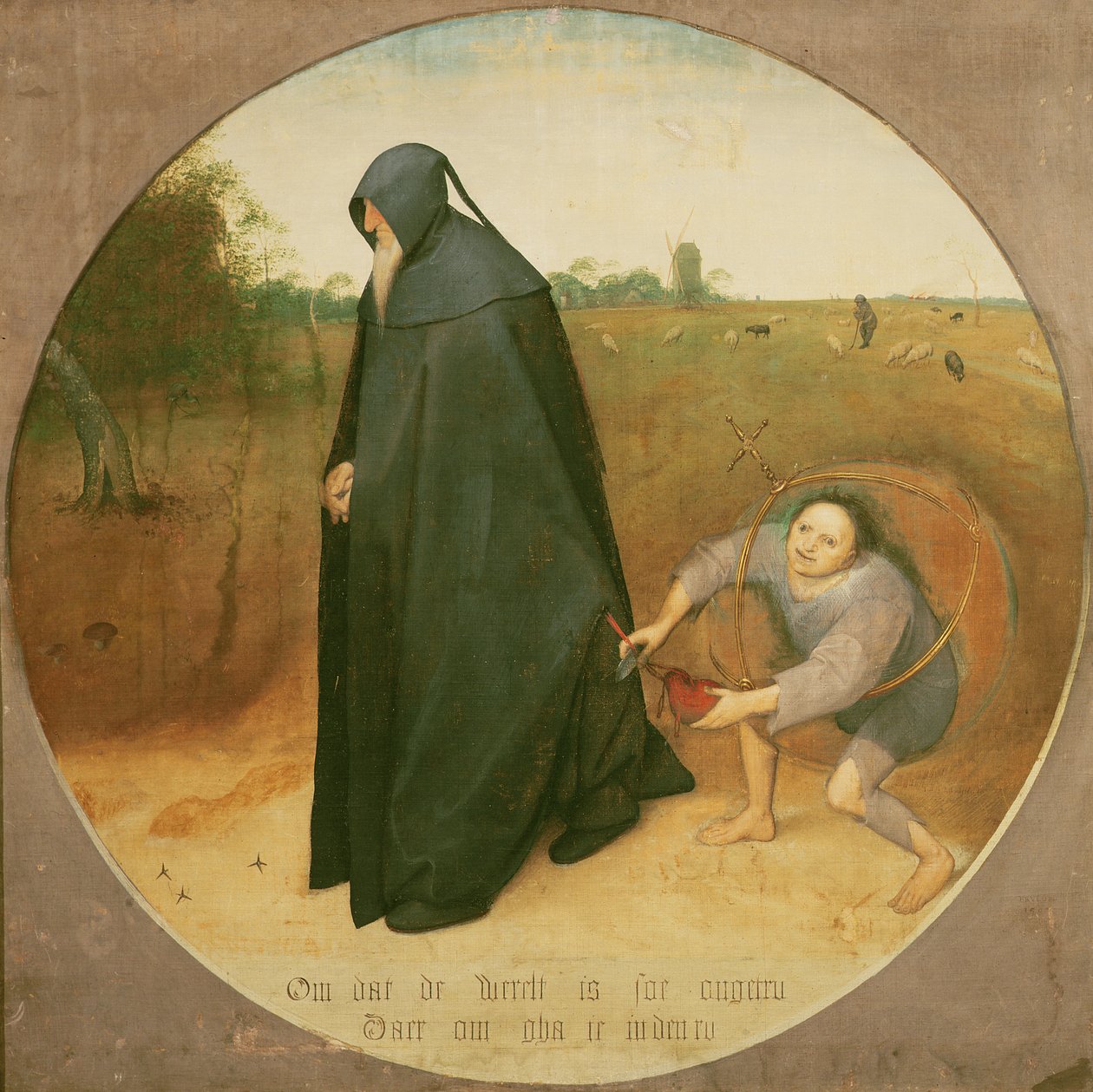 Misantropen, 1568 (tempera på lærred) af Pieter Bruegel the Elder
