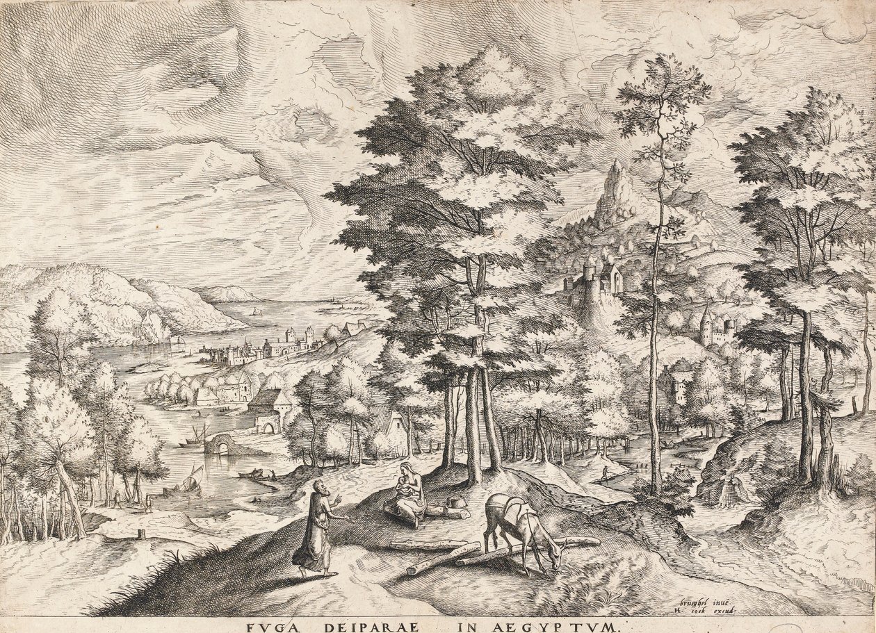 Resten på flugten til Egypten af Pieter Bruegel the Elder