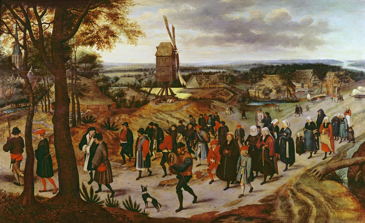 Bryllupsprocessionen af Pieter Brueghel the Younger