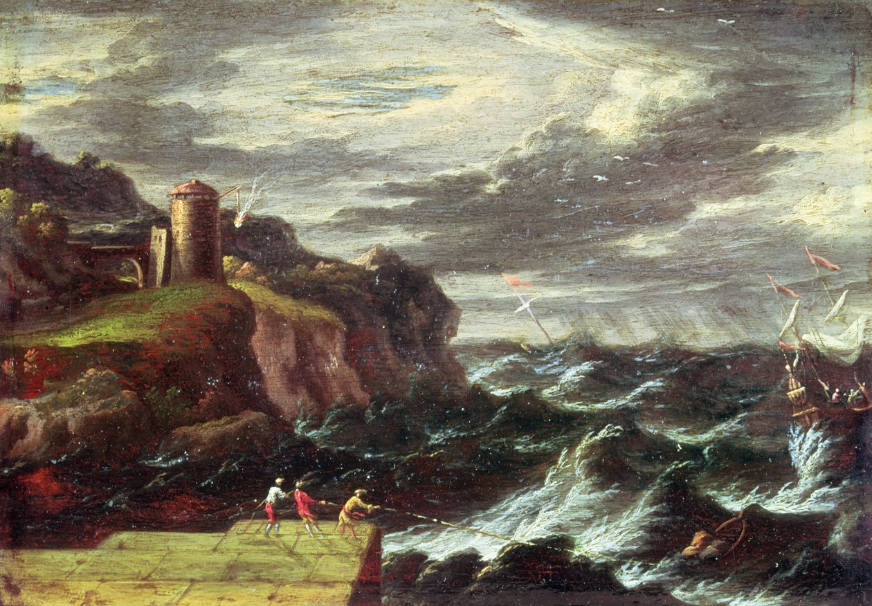 St. Paul ankommer til Malta af Pieter the Younger Mulier