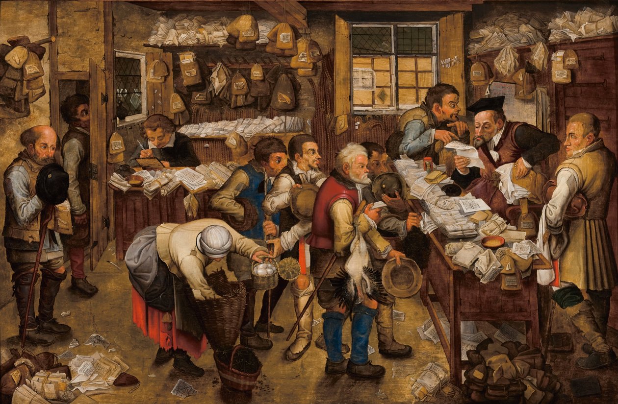 Skatteopkræverkontoret af Pieter Brueghel the Younger