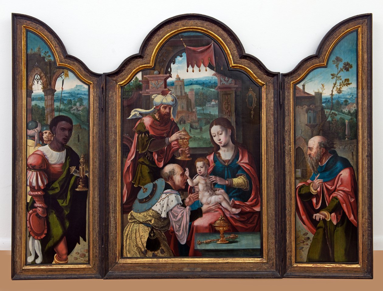 The Adoration of the Magi, ca. 1530-80 (olie på panel) af Pieter (& workshop) Coecke van Aelst