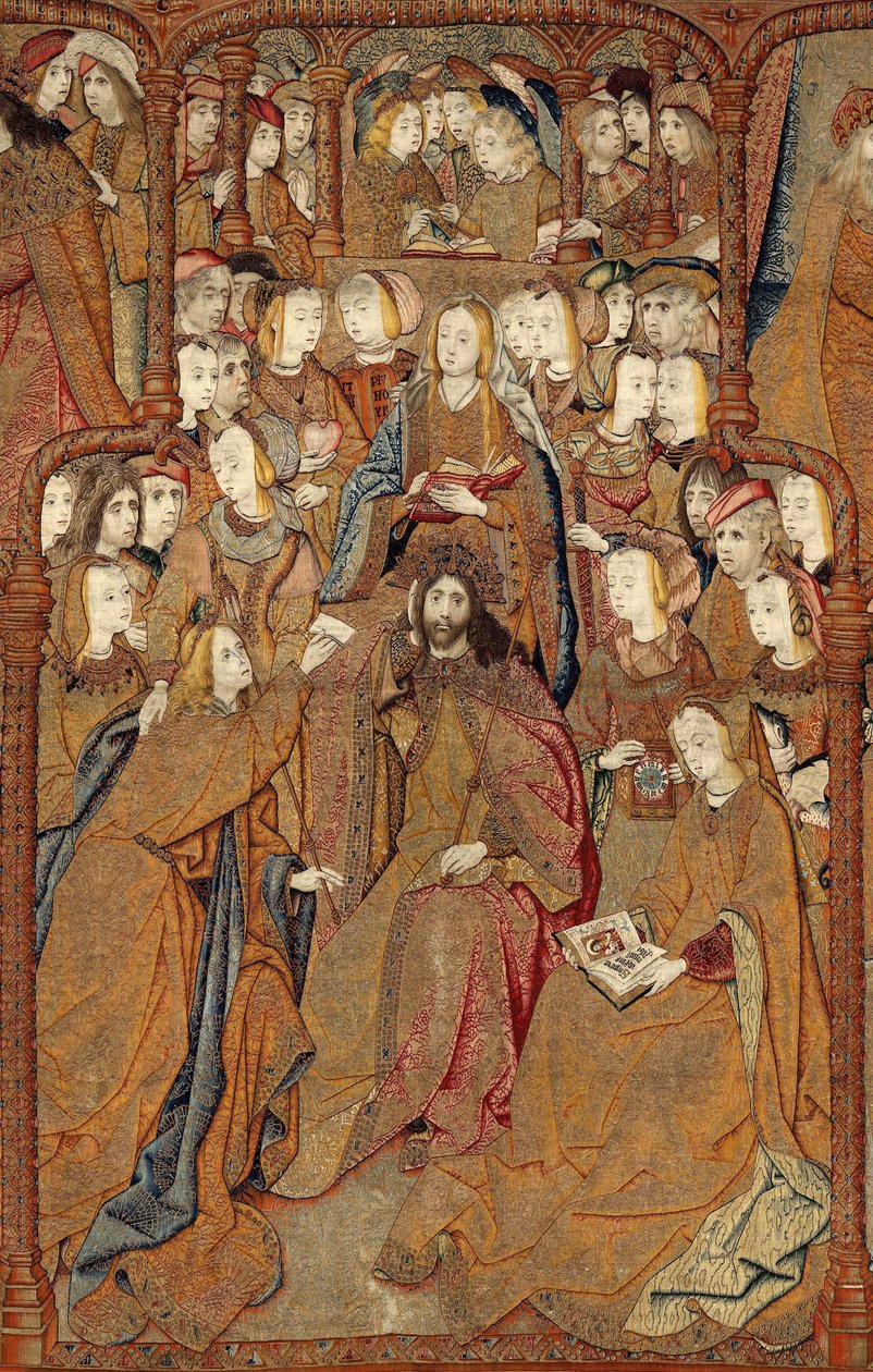 Triumfer for Guds Moder eller Guldspurve, ca. 1500-02 (tæppe) af Pieter (attr. to) Coecke van Aelst