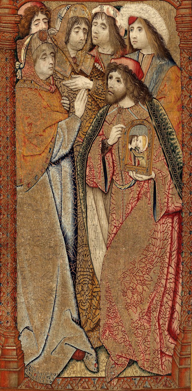 Triumfer for Guds Moder eller Guldspurve, ca. 1500-02 (tæppe) af Pieter (attr. to) Coecke van Aelst