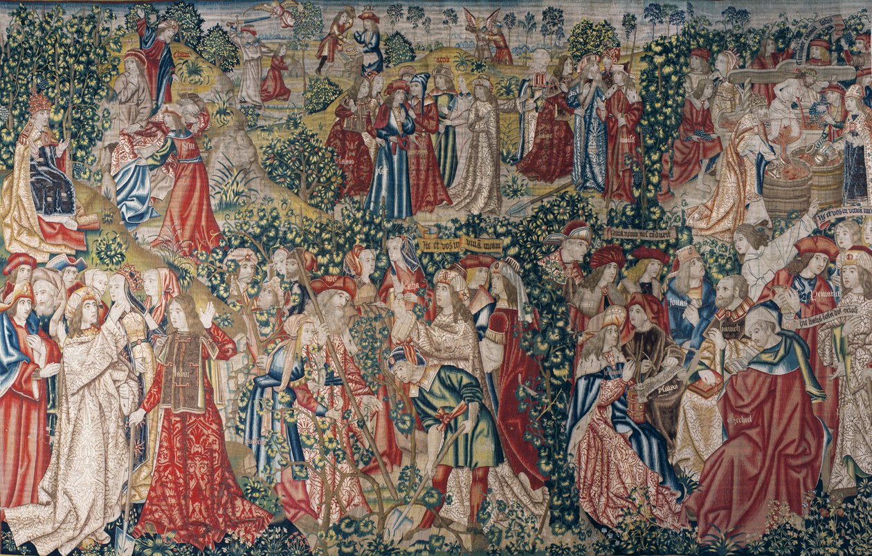Lignelsen om arbejderne i vingården, ca. 1500 (tæppe) af Pieter (studio of) Coecke van Aelst