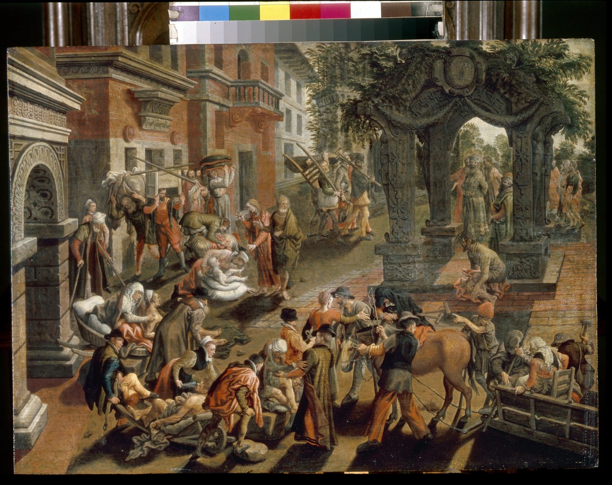 Apostlene Peter og Johannes. (Apostlen Peter og Johannes). Maleri af Pieter Aertsen (1508-1575), olie på træ af Pieter Aertsen