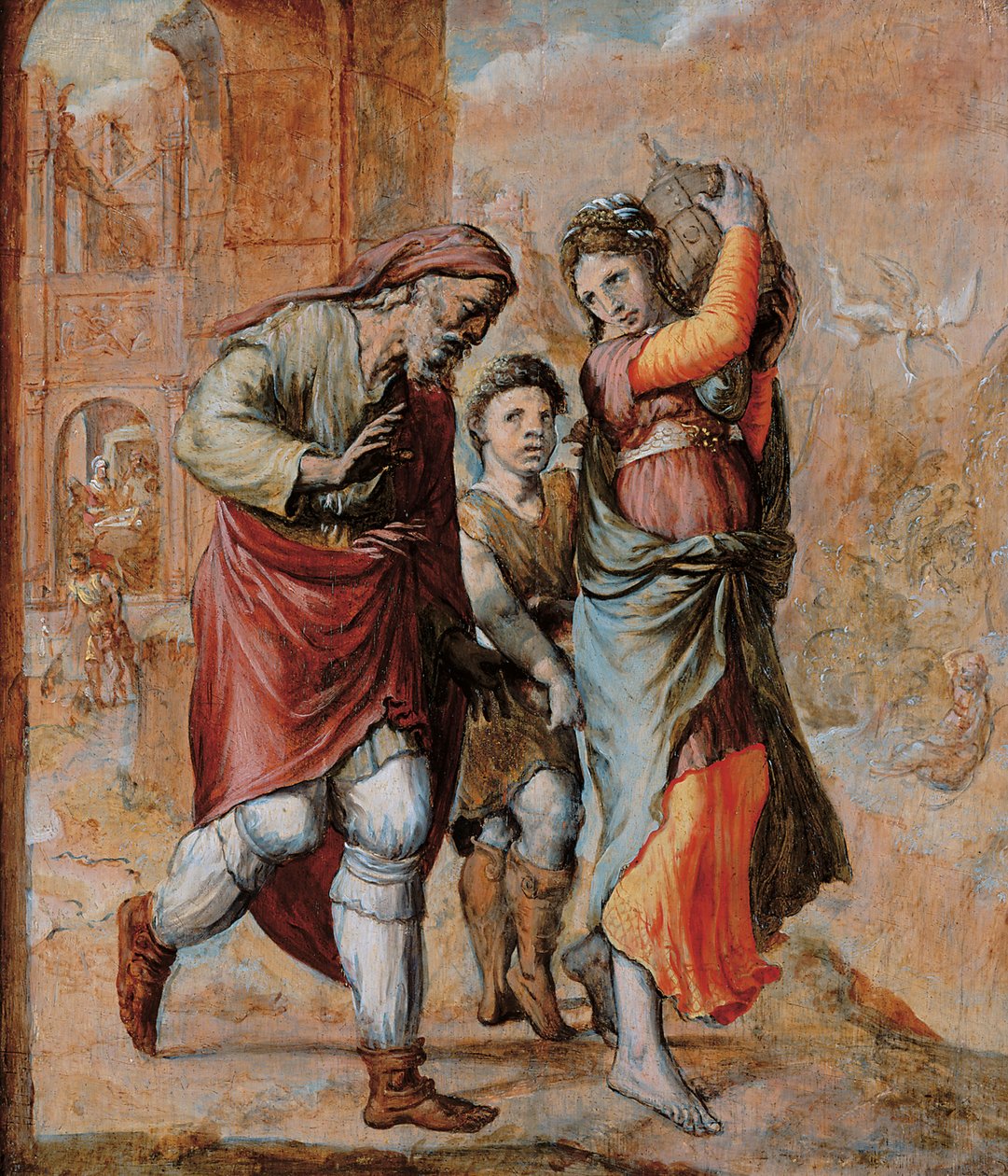 Uddrivelsen af Hagar og Ismael af Pieter Aertsen