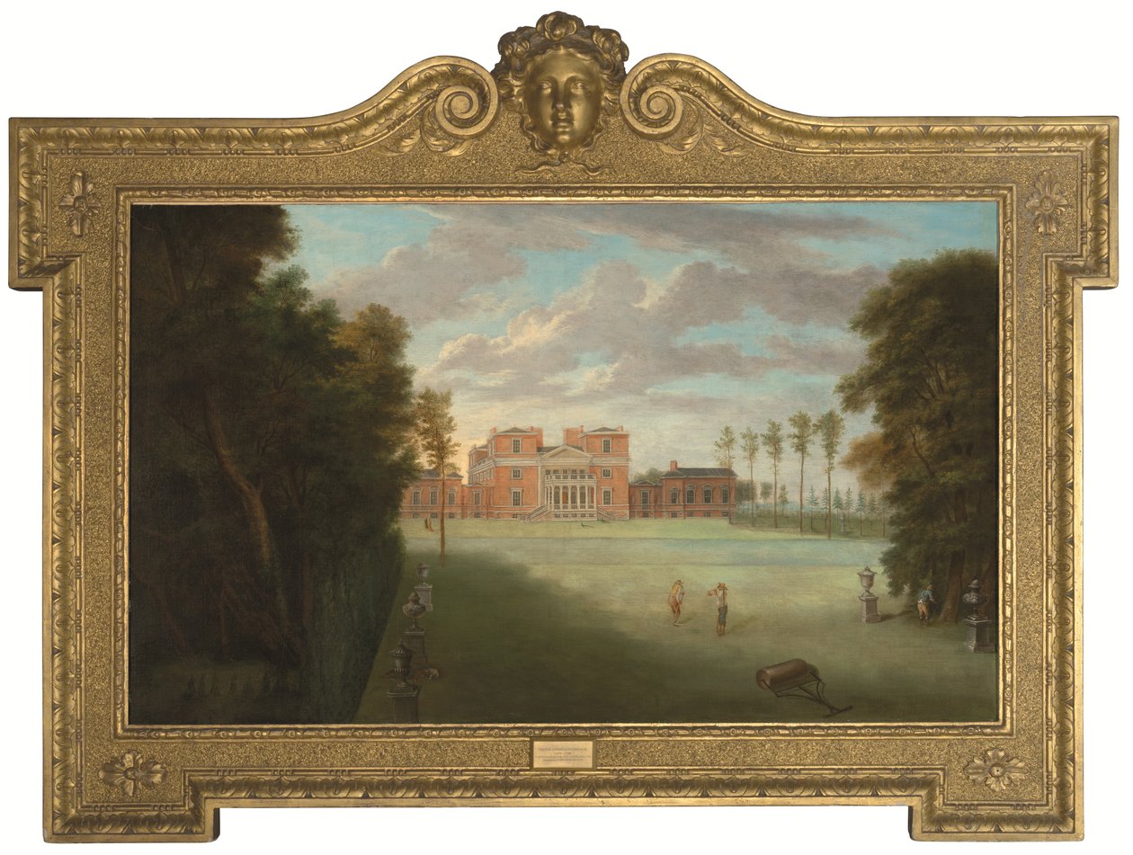 Udsigt over Tottenham Park, Wiltshire (olie på lærred) af Pieter Andreas Rysbrack