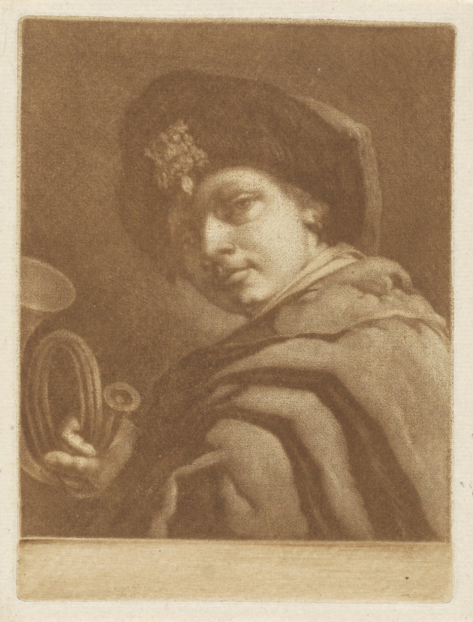 Dreng med et jagthorn af Pieter Anthony Wakkerdak