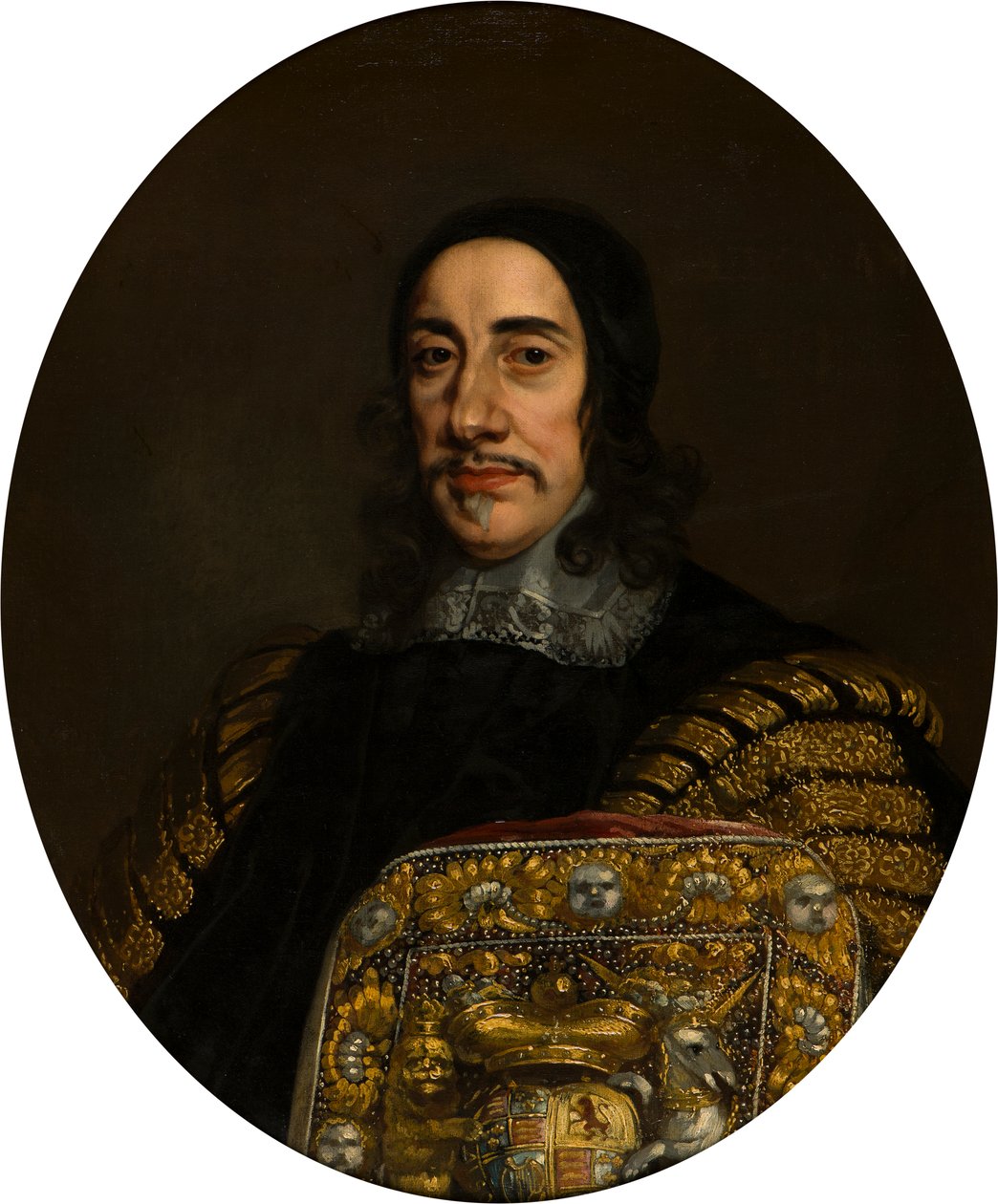 Portræt af Sir Orlando Bridgeman 1st Bt. Som Lord Keeper of the Great Seal, ca. 1664-74 (olie på lærred) af Pieter Borsseler