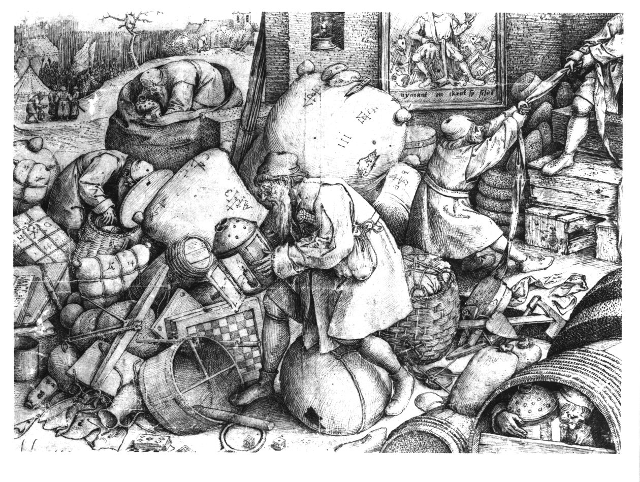 Everyman, graveret af Hieronymus Cock (c.1510-70) c.1558 af Pieter Bruegel the Elder