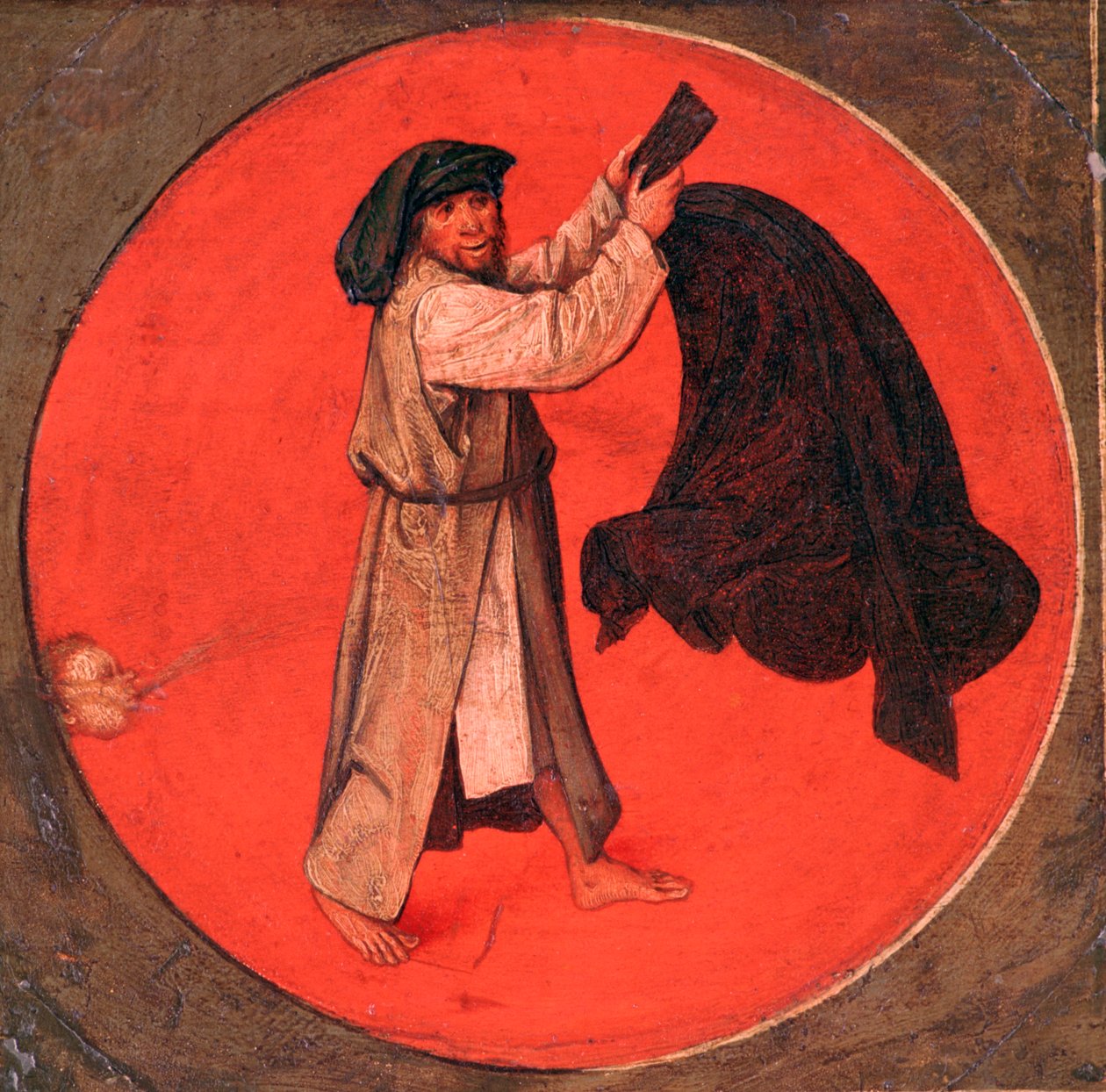 Han ryster sin frakke ud efter vinden, c1558-1560 af Pieter Bruegel the Elder