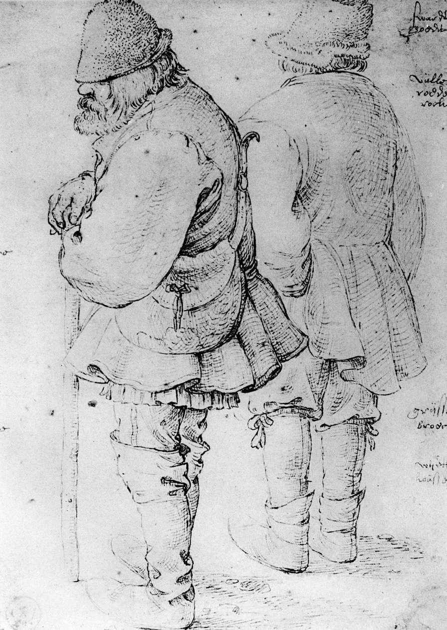 Studier af bønder, 1913. af Pieter Bruegel the Elder