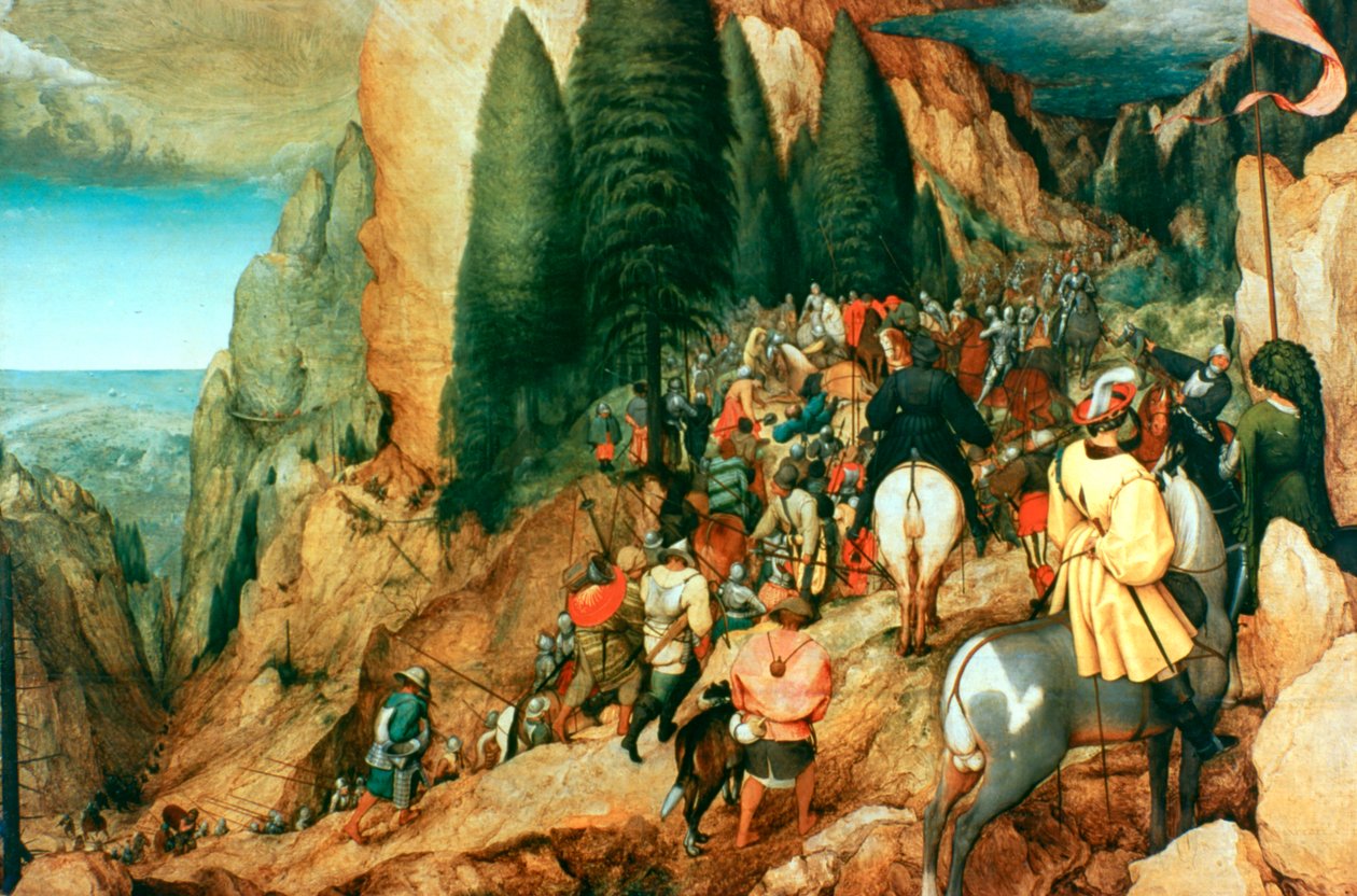 St Pauls omvendelse, 1567 af Pieter Bruegel the Elder