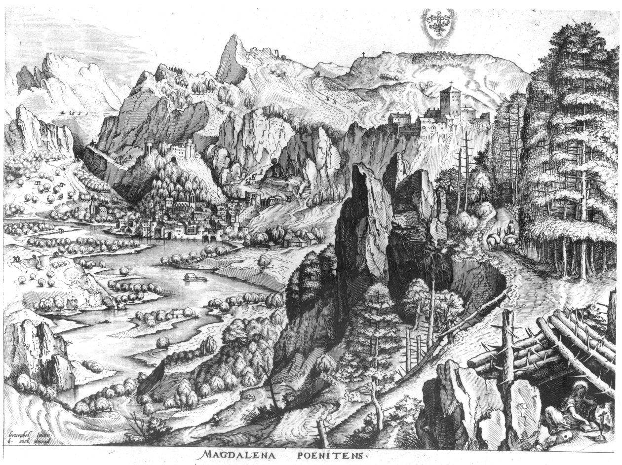 Den angrende Magdalene, graveret af Hieronymus Bosch (ca. 1510-70) ca. 1555-57 af Pieter Bruegel the Elder