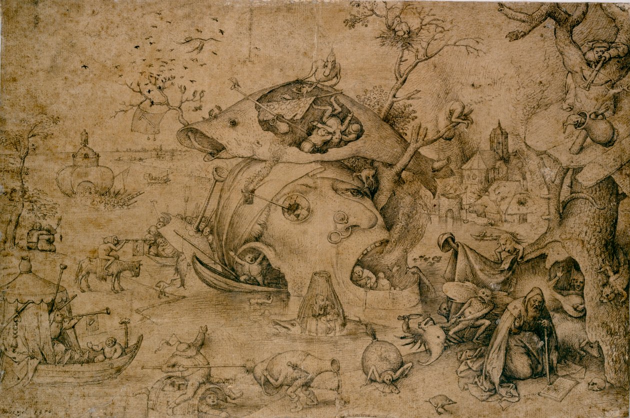 The Temptation of St Anthony, 1500-tallet af Pieter Bruegel the Elder