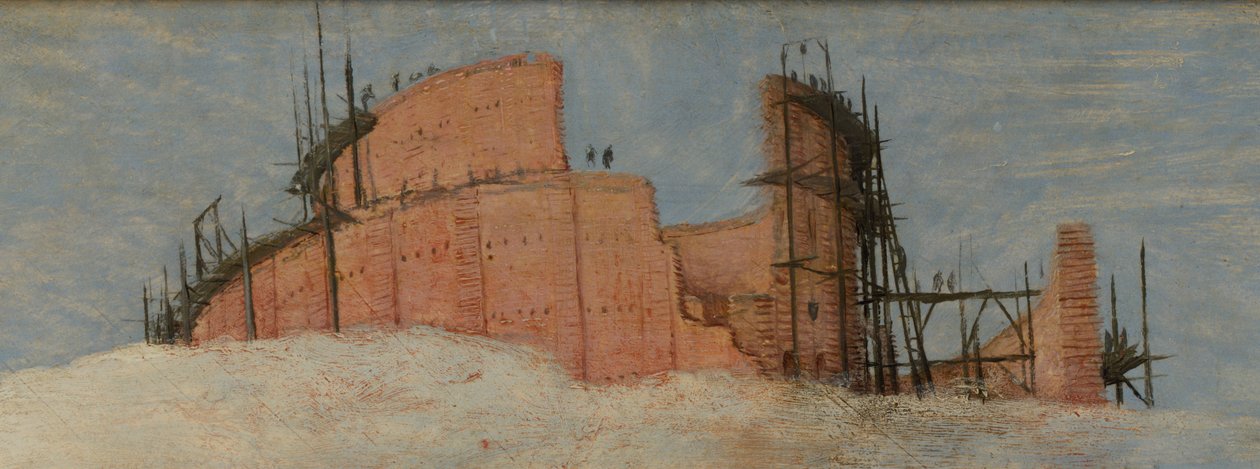 Detalje fra Babels Store Tårn i Wien af Pieter Brueghel the Elder