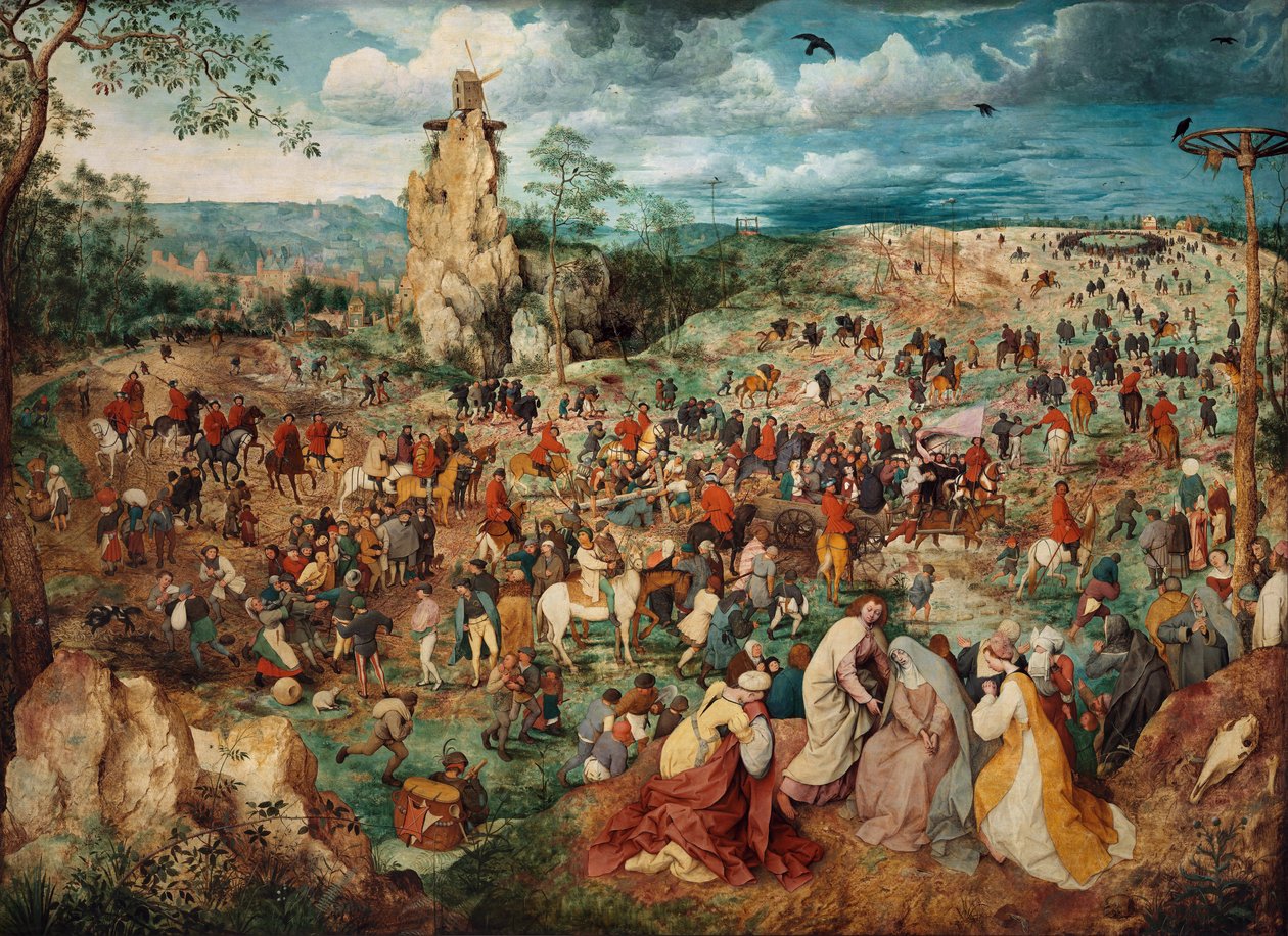 Tysk: Kreuztragung Christi Processionen til Golgata af Pieter Brueghel the Elder