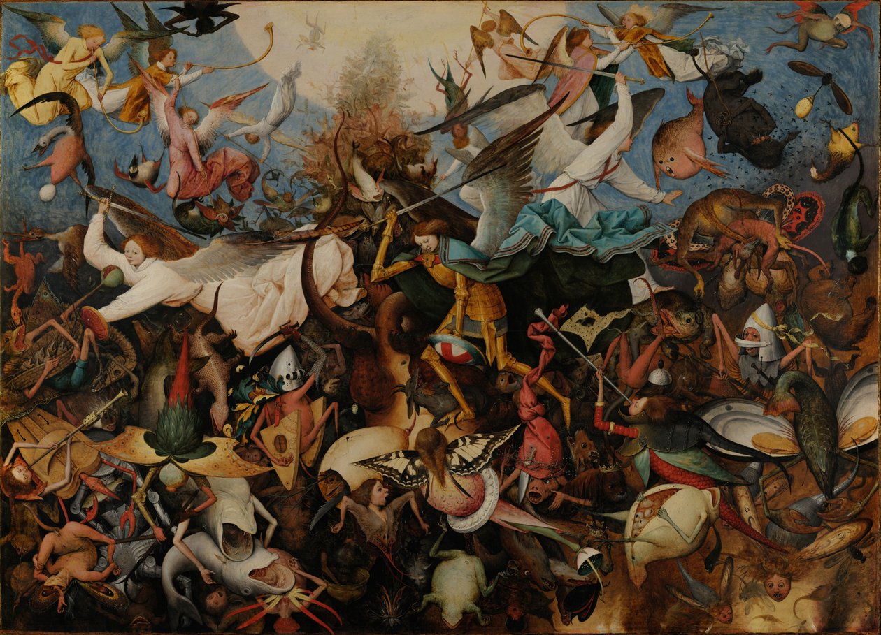 De oprørske engles fald af Pieter Brueghel the Elder