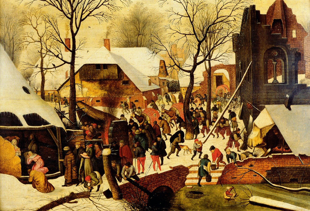 Tilbedelse af de hellige tre konger af Pieter Brueghel the Younger