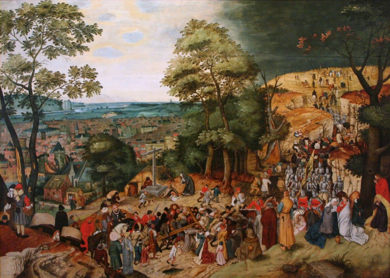 Kristus bærer korset af Pieter Brueghel the Younger