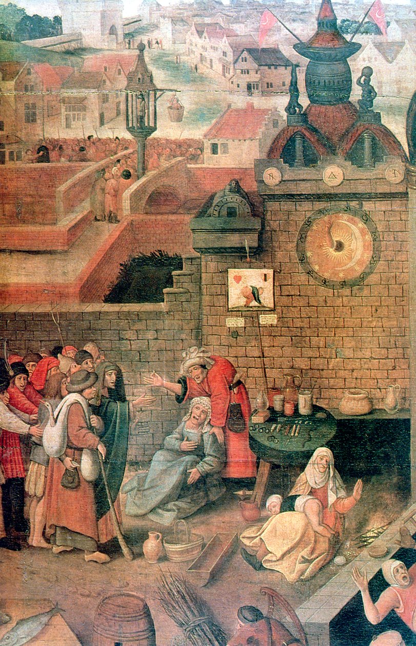 Kristus, der driver handlende fra templet, c1584-1638 af Pieter Brueghel the Younger