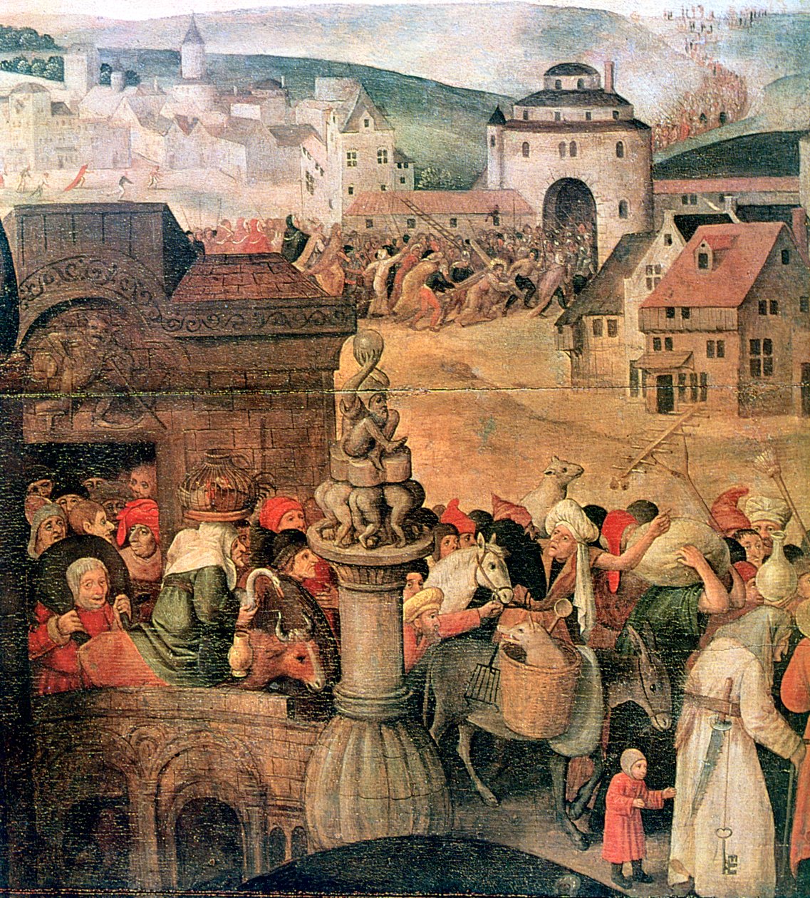 Angelsaksere til middag, 1910 af Pieter Brueghel the Younger