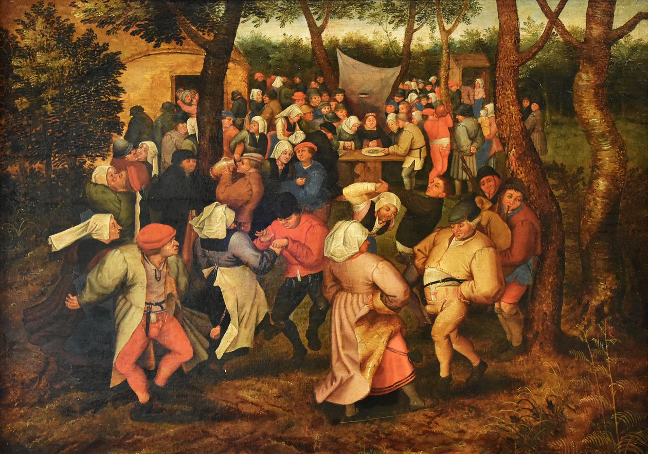 Hollandsk: Bondebryllupsdans af Pieter Brueghel the Younger