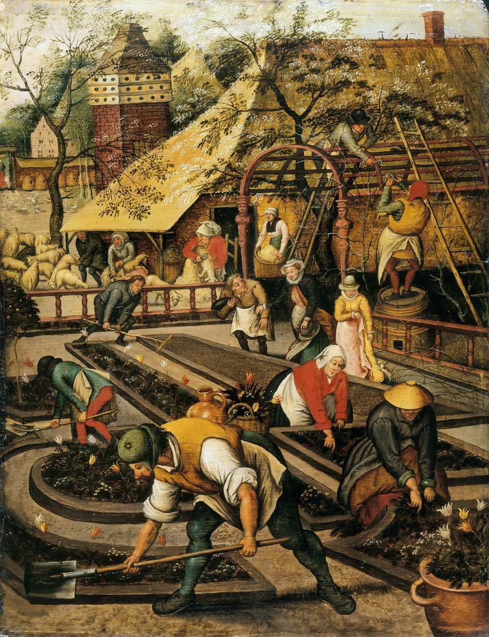 Forår. af Pieter Brueghel the Younger