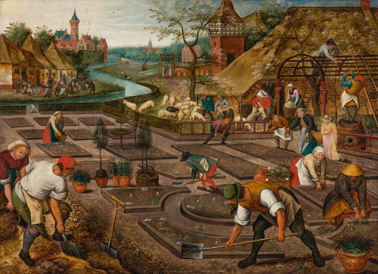 Forår af Pieter Brueghel the Younger