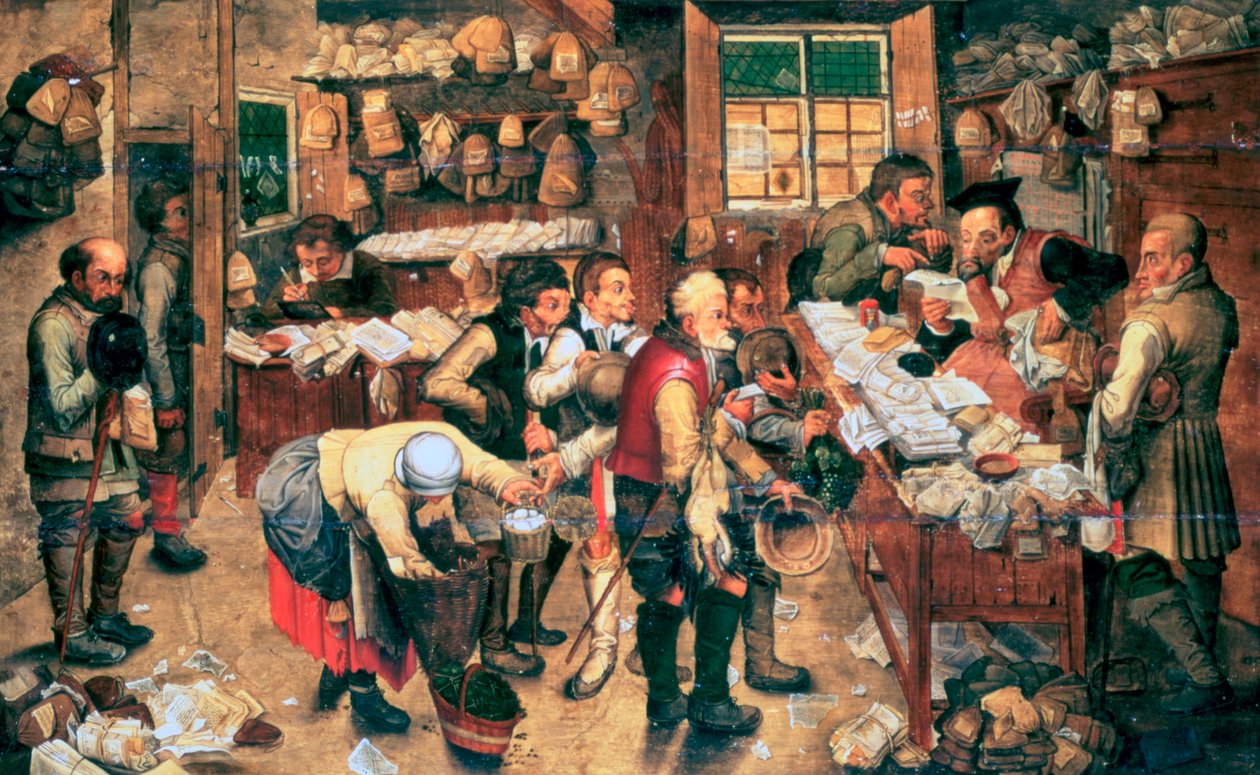 Samleren af tiende, 1618 af Pieter Brueghel the Younger