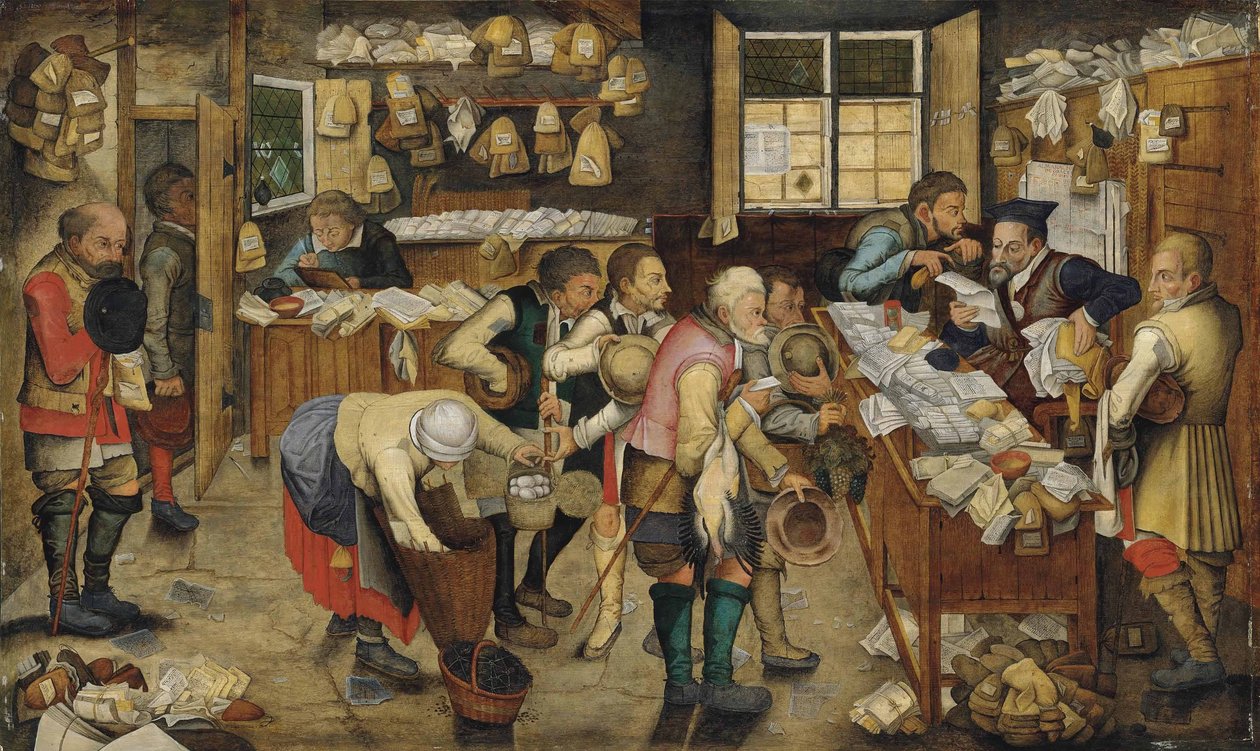 Betaling af tiende (Landadvokaten) af Pieter Brueghel the Younger