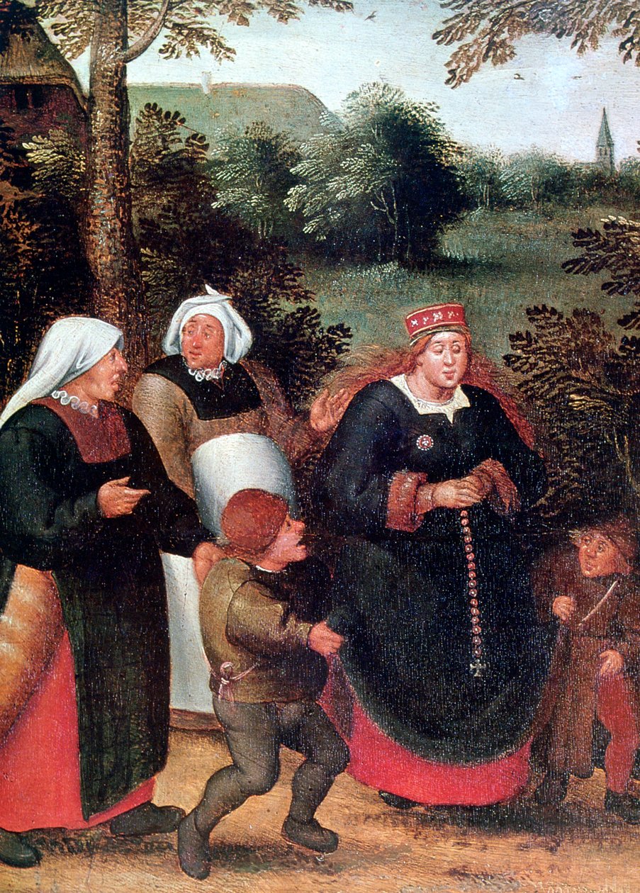 Brudens procession, c1584-1638 af Pieter Brueghel the Younger